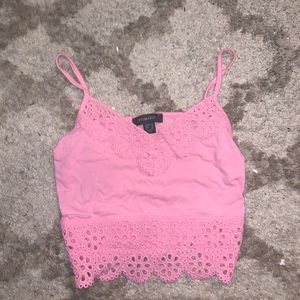 Pink crop top